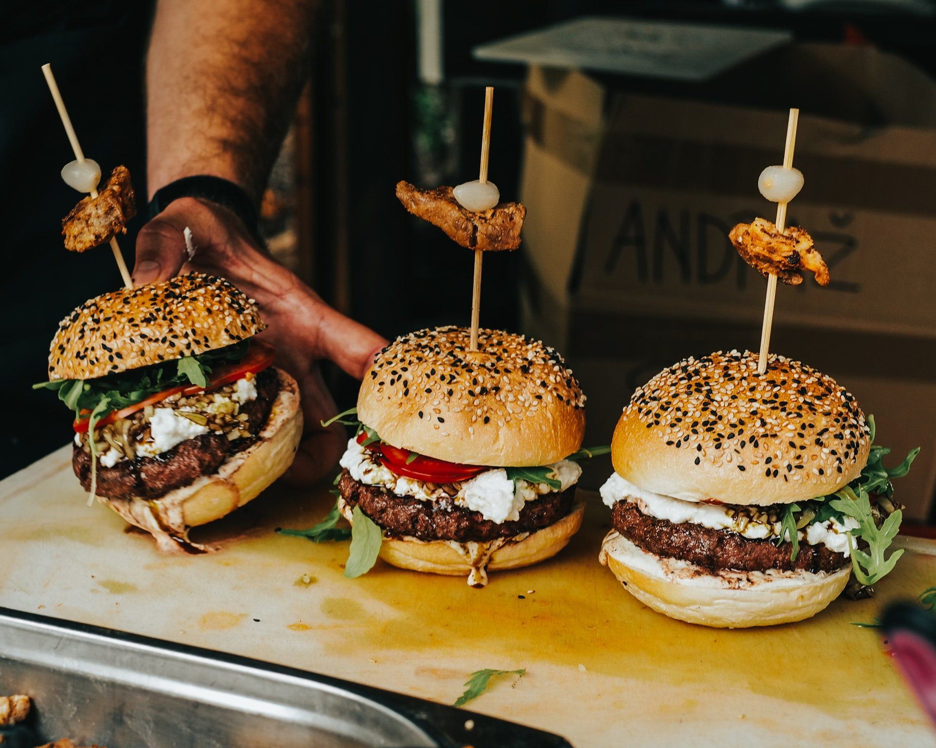 Plant based burgers