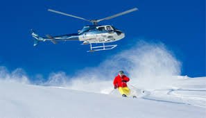 heli-snowboarding