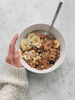 healthierdiets almond milk and oats[longevity live]