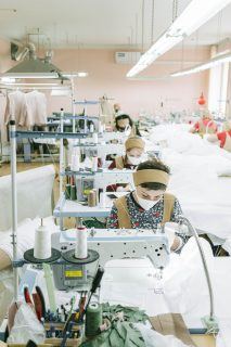 sewing I factory worker