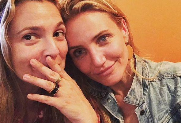Cameron Diaz on Insta with Drew Barrymore