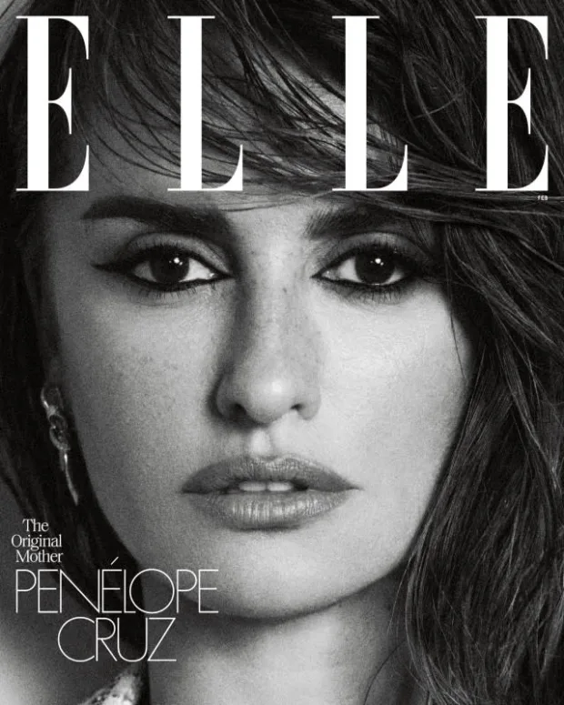 Penellope Cruz on the cover of ELLE US.