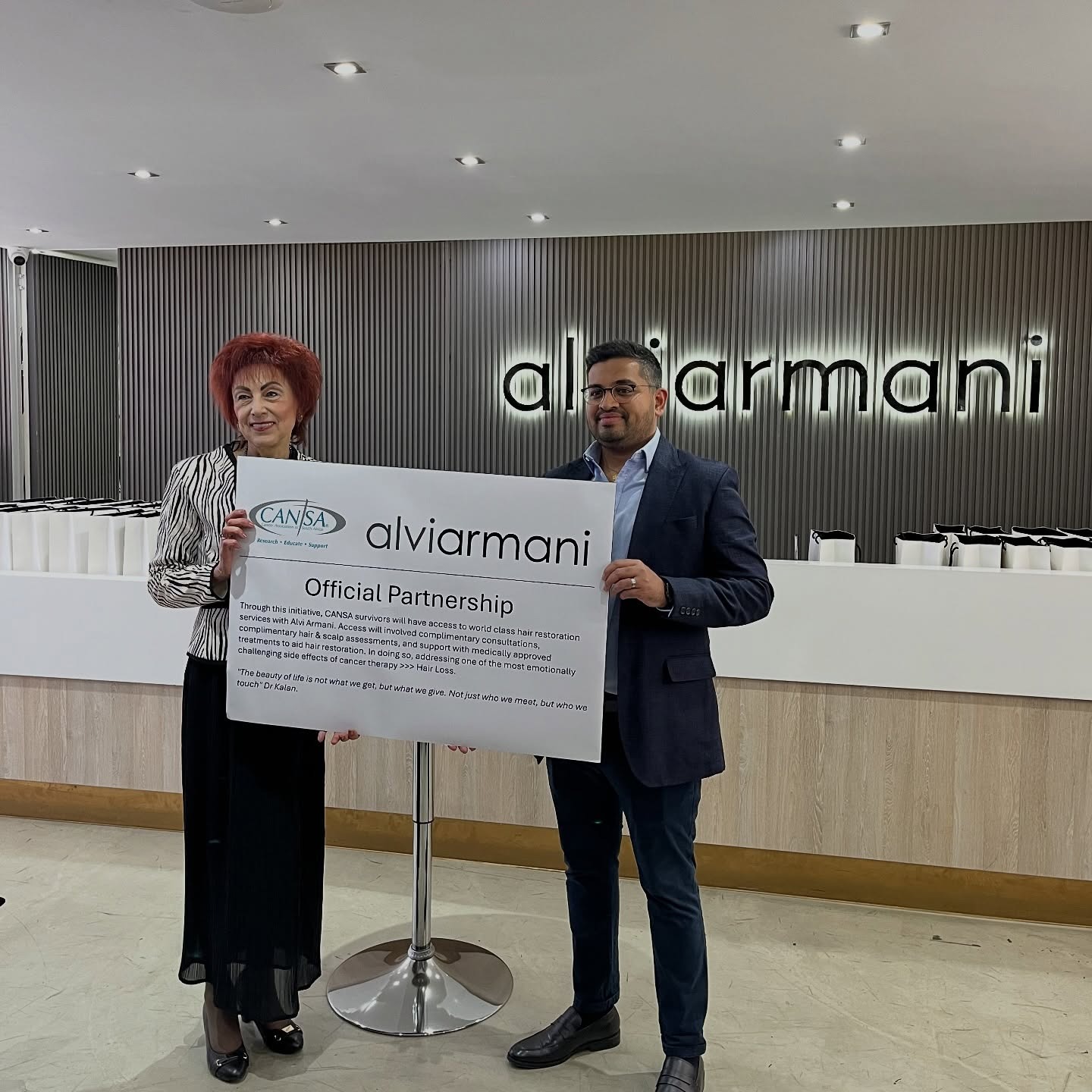 Hair After Cancer: Alvi Armani SA’s Incredible Partnership With CANSA